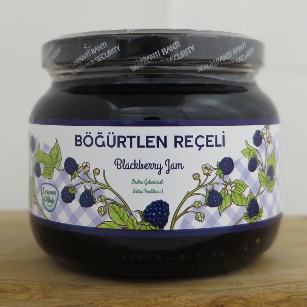 450 gr Böğürtlen Reçeli, Cam Kavanoz